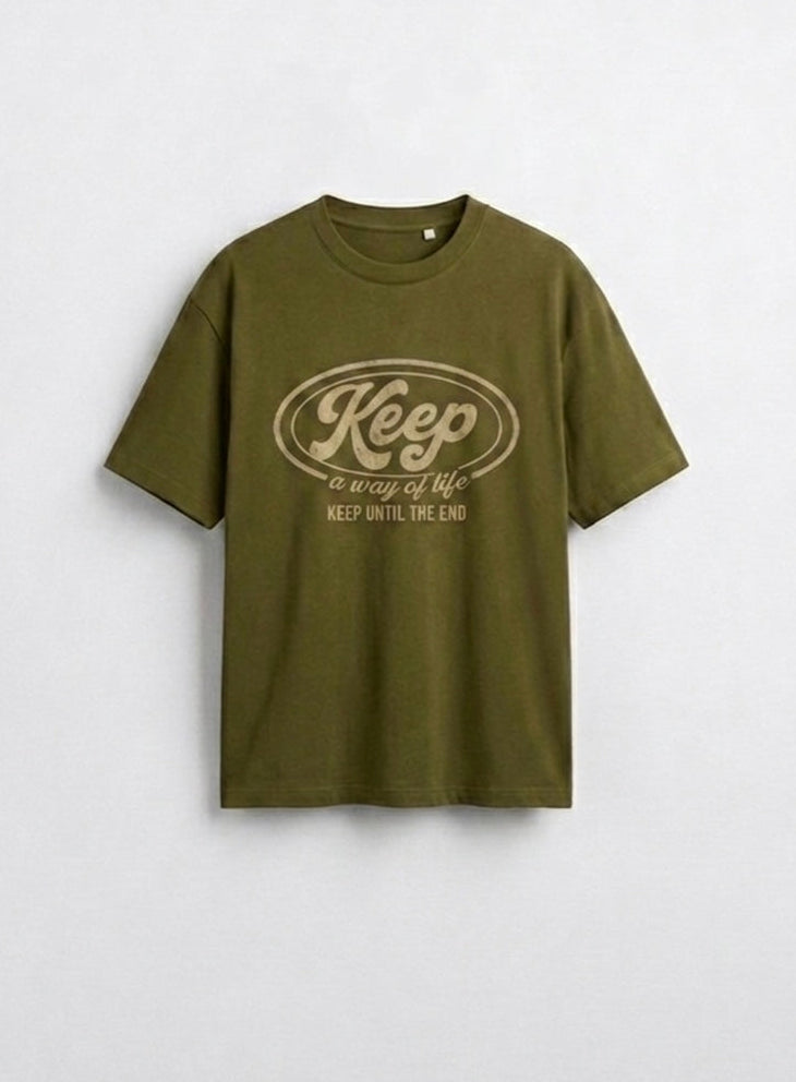 Front Keep kaki (cream)